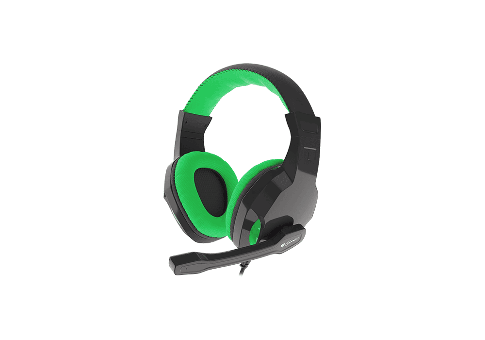 Наушники Genesis Argon 100 Green (NSG-1435) GAMING (Накладные, закрытое, 20-20000 Гц, 32 Ом)