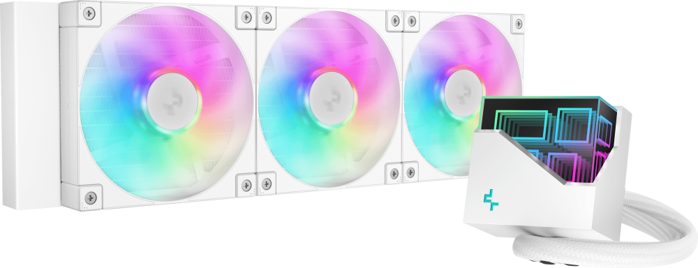 Система жидкостного охлаждения DeepCool LT360 WH ARGB (R-LT360-WHAMNC-G-1(