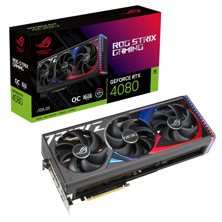 Видеокарта Asus RTX 4080 ROG Strix OC Edition (ROG-STRIX-RTX4080-O16G-GAMING)