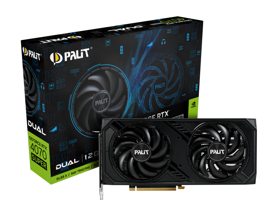 Видеокарта Palit RTX 4070 Super Dual (NED407S019K9-1043D)