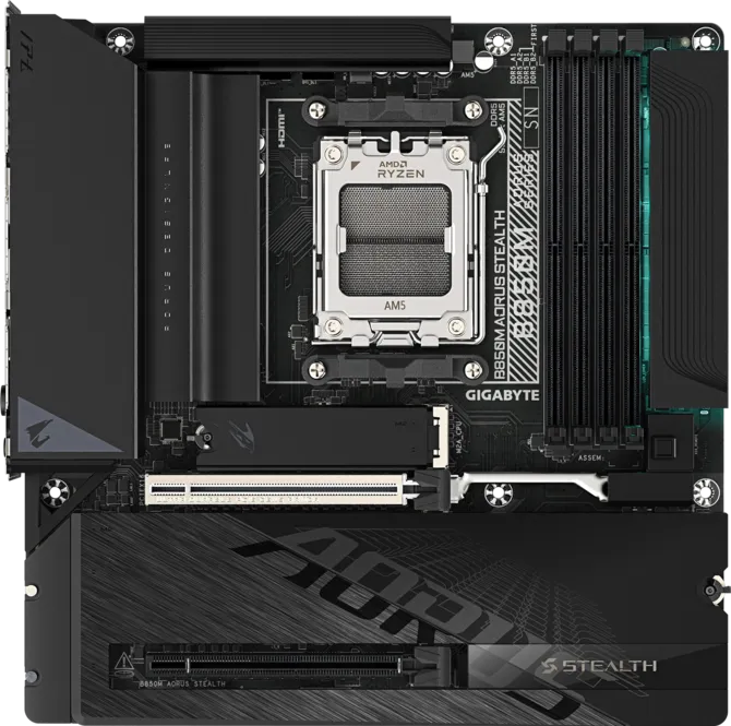 Материнская плата Gigabyte B850M Aorus Stealth (rev. 1.0)