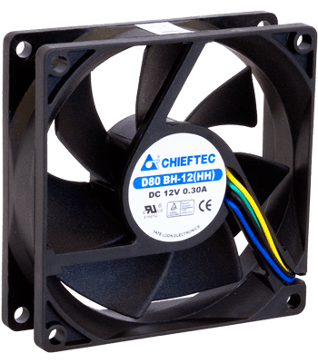 Вентилятор Chieftec AF-0825PWM (80x80x25, 3000 RPM, 39 дБ, 4-pin)