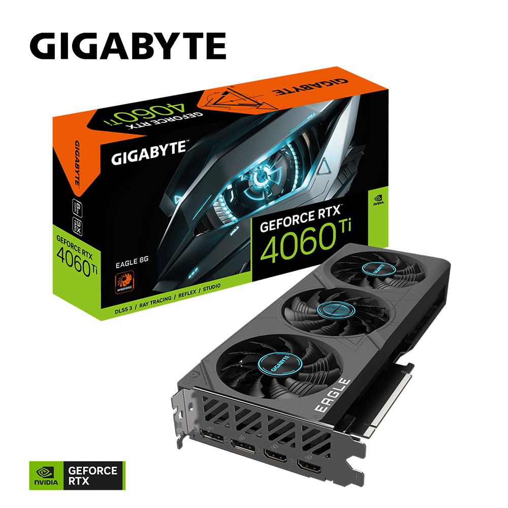Видеокарта Gigabyte RTX 4060Ti (GV-N406TEAGLE-8GD)
