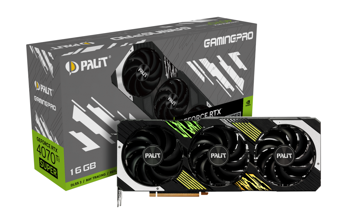Видеокарта Palit RTX 4070Ti Super GamingPro 16GB (NED47TS019T2-1043A)