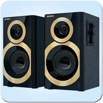 Колонки Sven SPS-619 Gold Black 2.0 (2x10W)