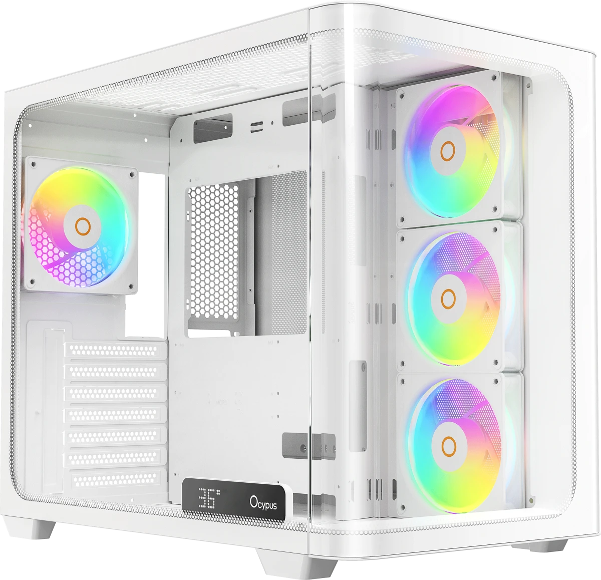 Корпус Ocypus Iota C70 WH Curve ARGB Digital (Iota-C70-WHD400CD-GL)