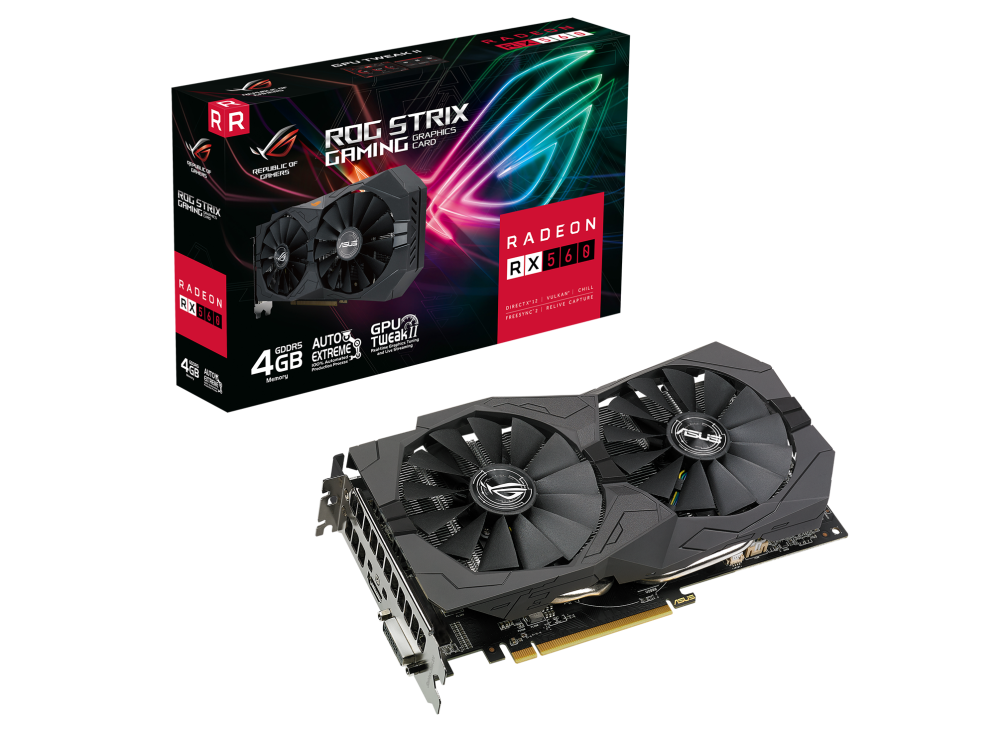 Видеокарта Asus RX 560 ROG Strix (ROG-STRIX-RX560-4G-V2-GAMING)