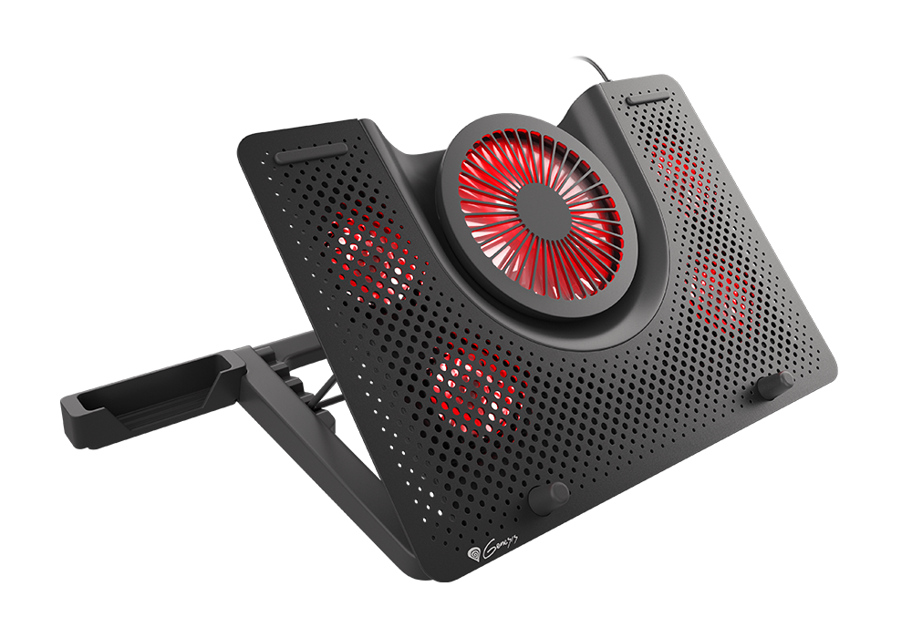 Подставка для ноутбука Genesis Oxid 550 (NHG-1411) (15.6-17.3", 5xFan, Led, USB)