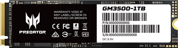 Жесткий диск SSD 1Tb Acer Predator GM3500 (BL.9BWWR.102)