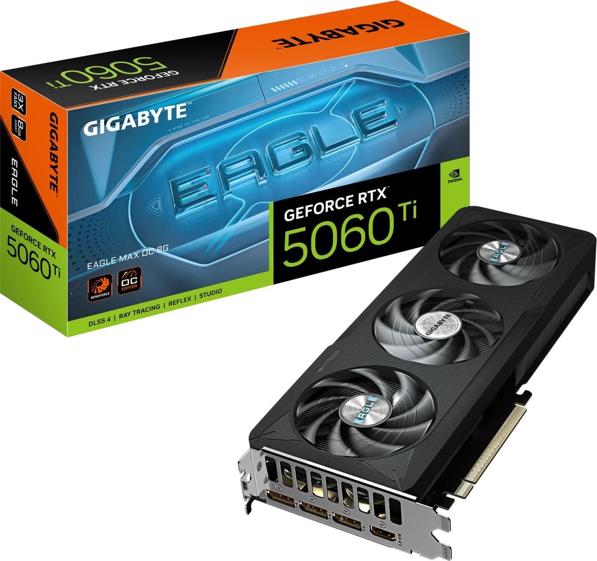 Видеокарта Gigabyte RTX 5060Ti Eagle Max OC 8G (GV-N506TEAGLEMAX OC-8GD)