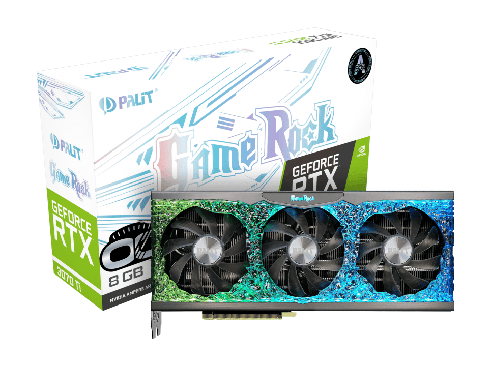 Видеокарта Palit RTX 3070Ti GameRock OC (NED307TT19P2-1047G)