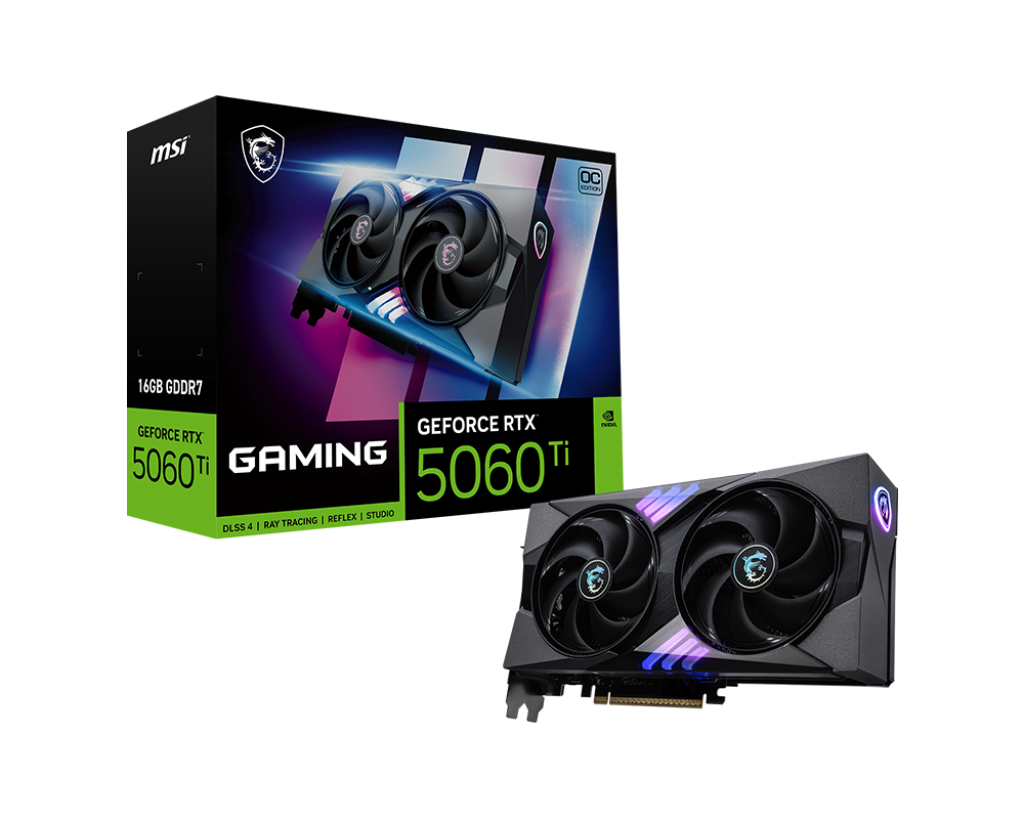 Видеокарта MSI RTX 5060 Ti 16G GAMING OC