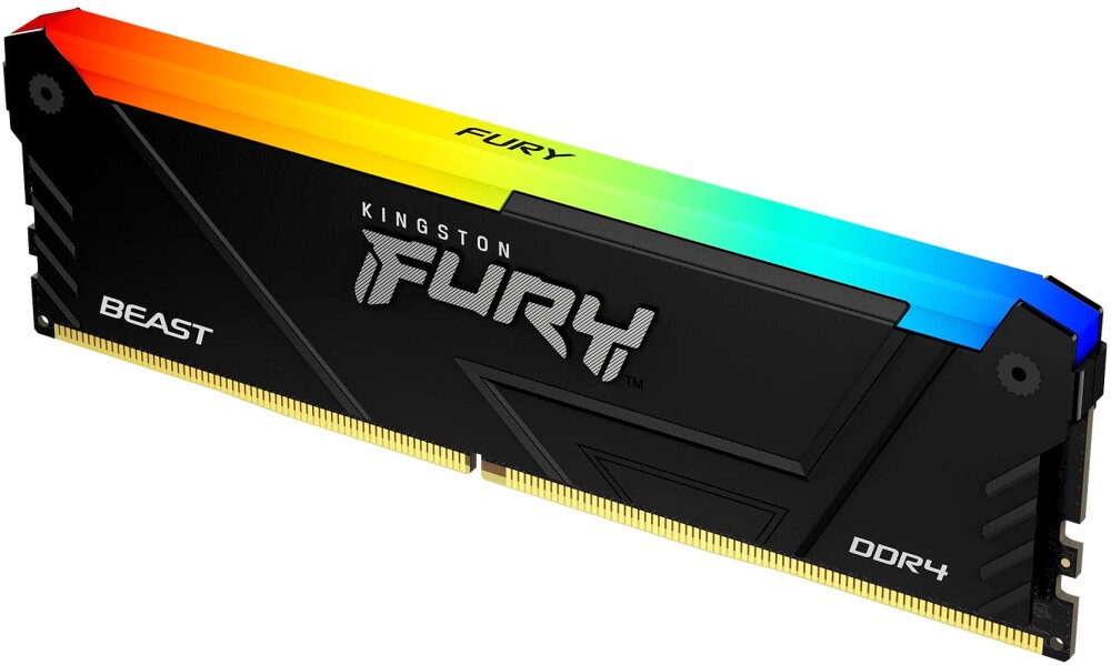 DDR4 16Gb PC-25600 3200Mhz Kingston FURY Beast RGB, фото 1