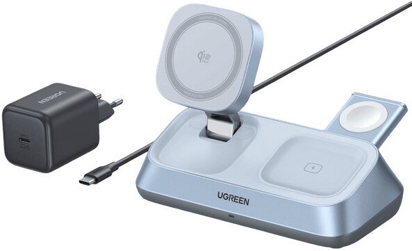Зарядное устройство беспроводное Ugreen W711 Light Blue (55677)