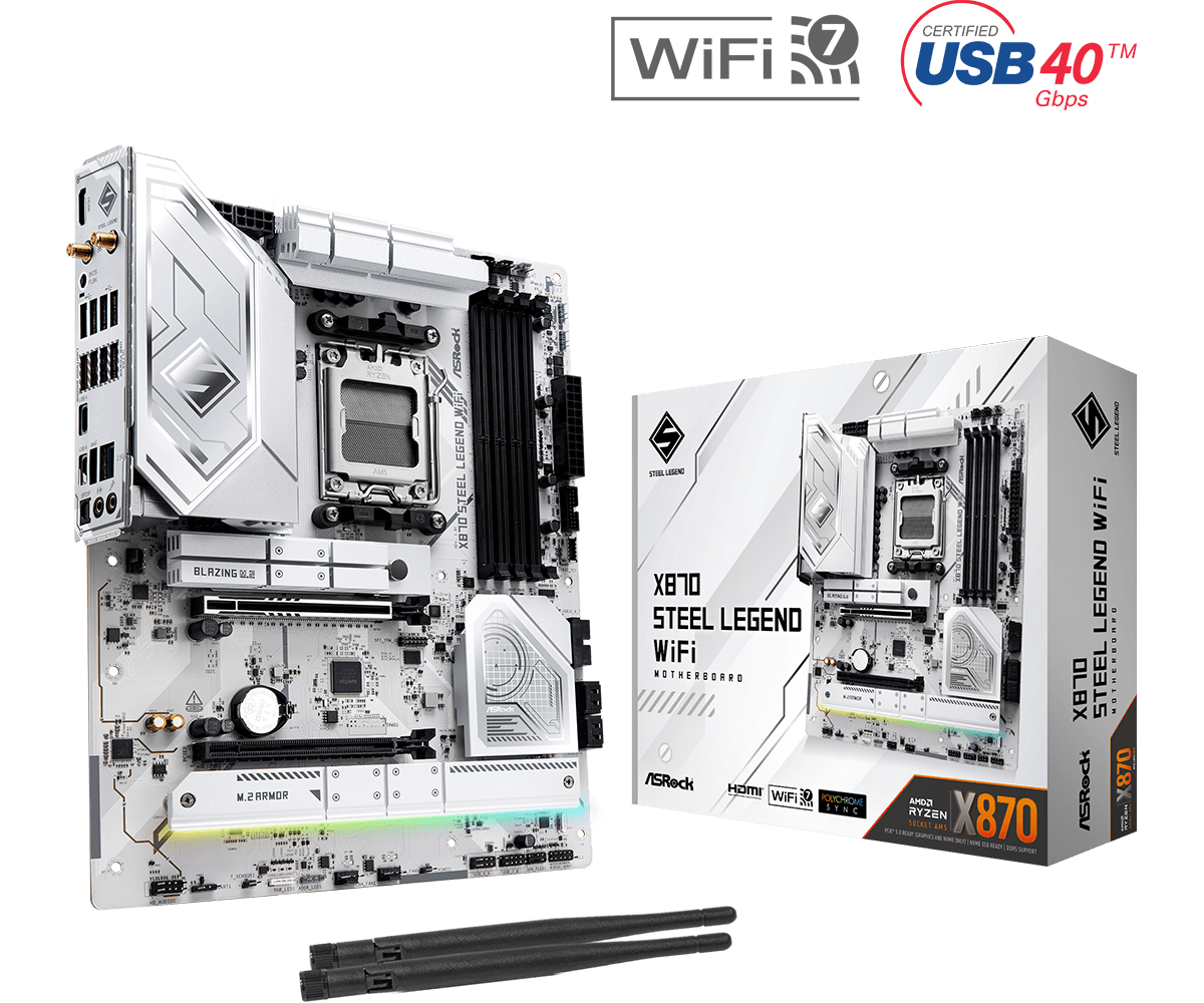 Материнская плата ASRock X870 Steel Legend WiFi