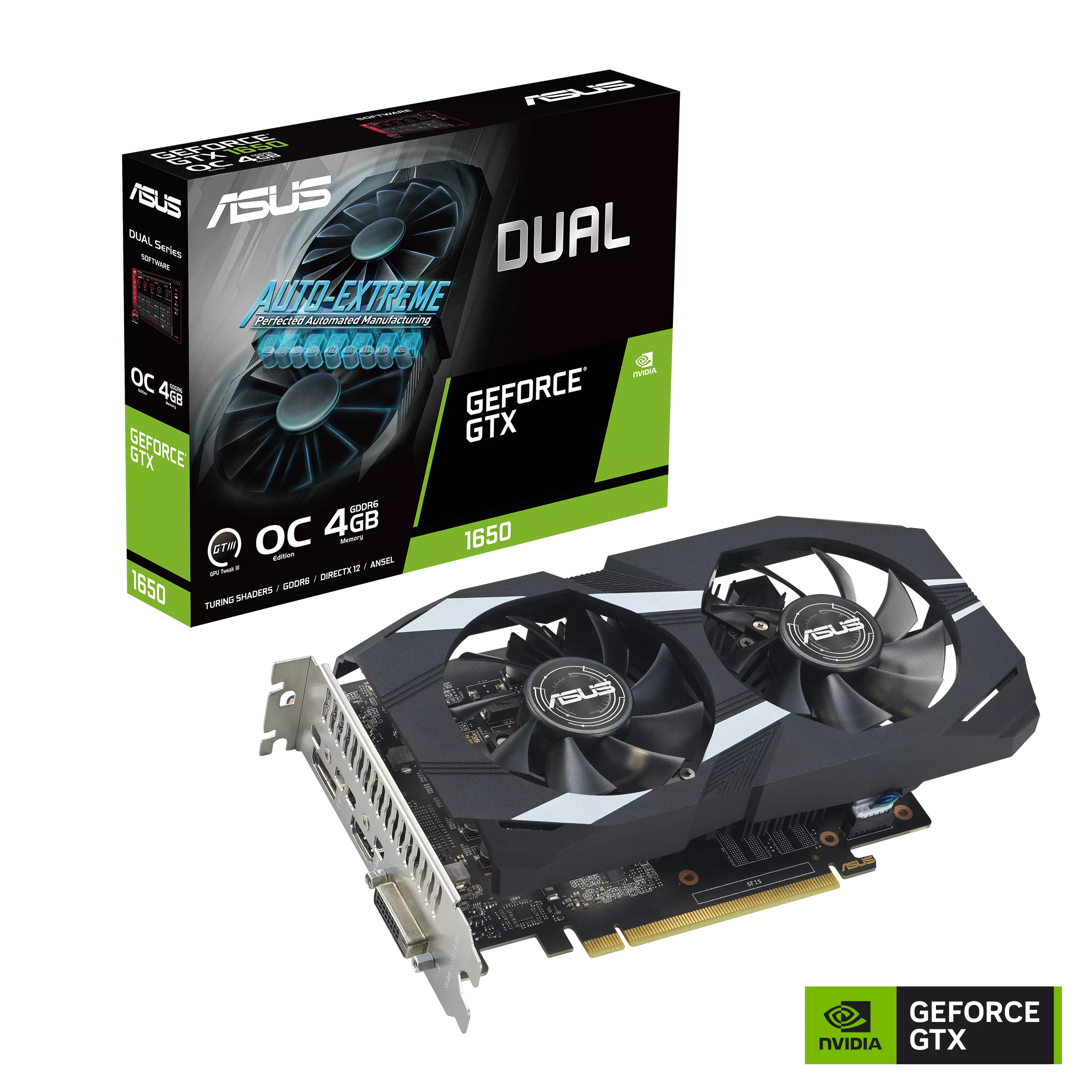 Видеокарта ASUS GTX1650 (DUAL-GTX1650-O4GD6-P-EVO)