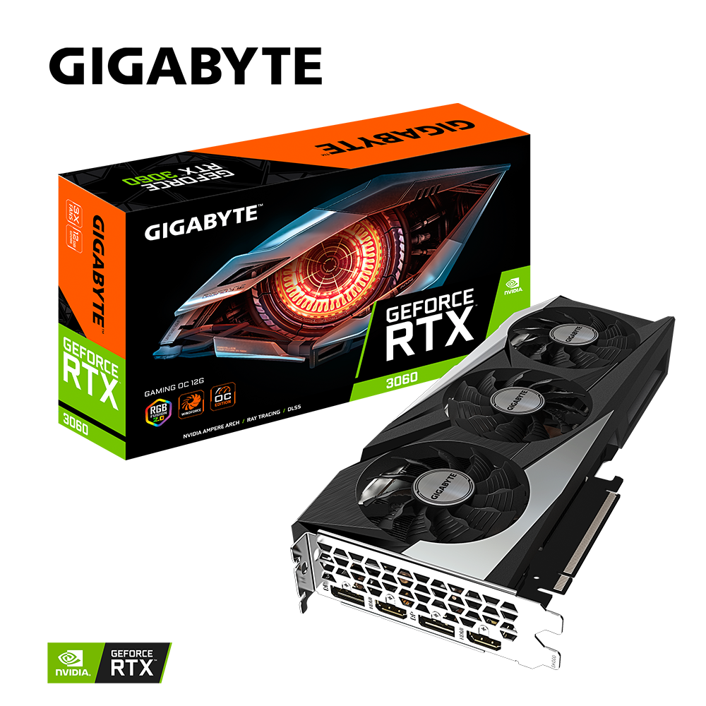 Видеокарта Gigabyte RTX 3060 GAMING OC (GV-N3060GAMING OC-12GD)