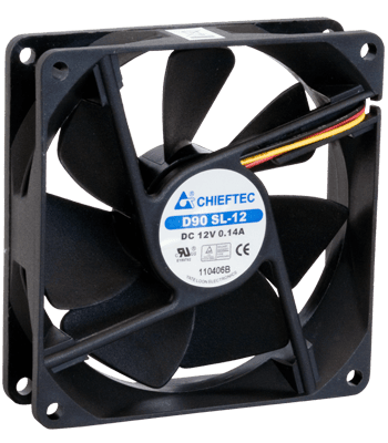 Вентилятор Chieftec AF-0925S (90x90x25, 1800 RPM, 21-24 дБ, 3-pi)n