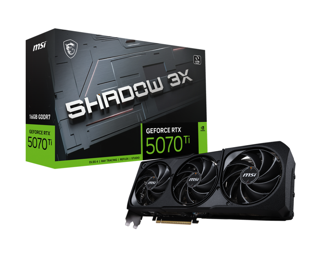 Видеокарта MSI RTX 5070Ti (RTX 5070 Ti 16G Shadow 3X)