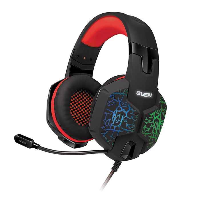 Наушники Sven AP-U988MV Black-Red(мониторные, закрытые, 20-20000 Гц, 32 Ом)