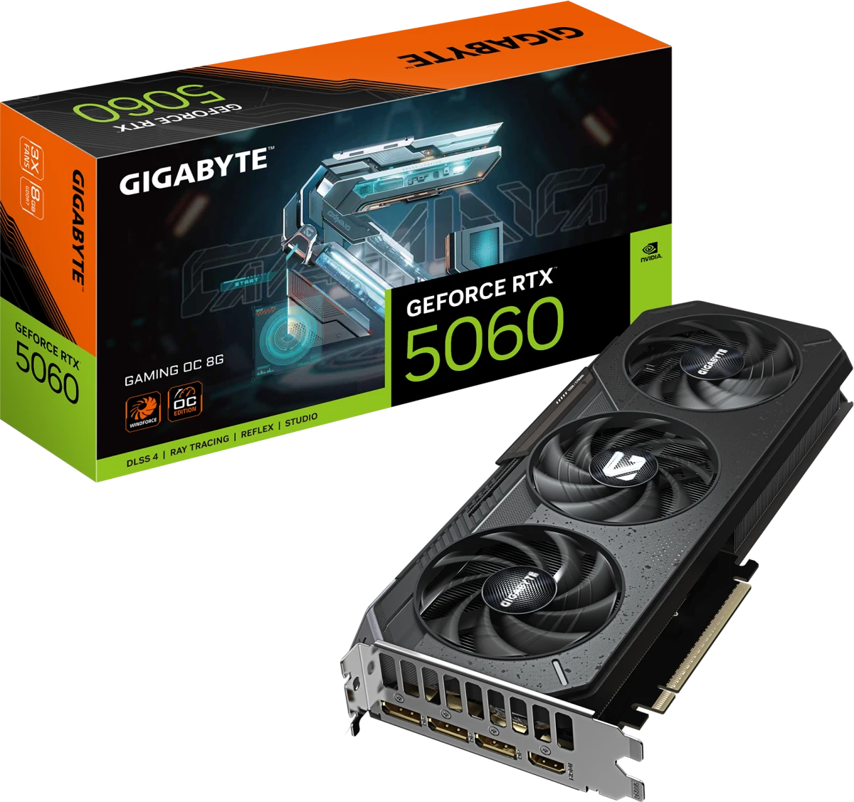 Видеокарта Gigabyte RTX 5060 Gaming OC 8G (GV-N5060GAMING OC-8GD)