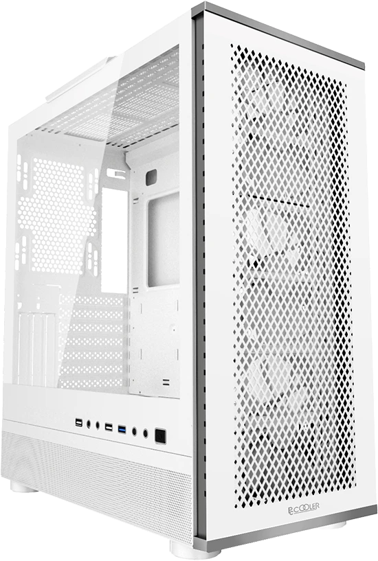 Корпус PCCooler ME200 Mesh (белый) (C3-A520WHP3-GL)
