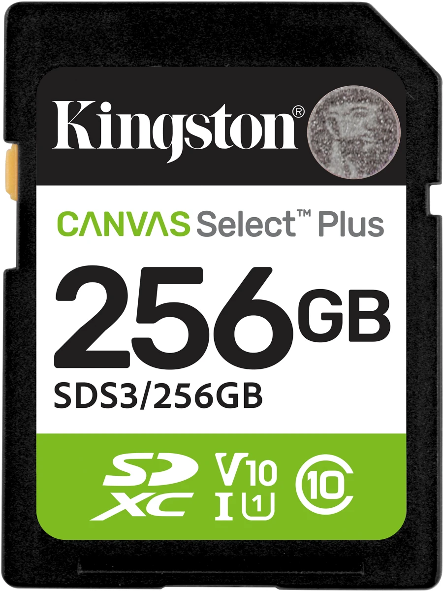 Карта памяти 256Gb Kingston Canvas Select Plus (SDS3/256GB)