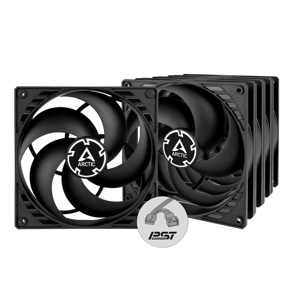 Набор вентиляторов Arctic Cooling P14 PWM PST Black (5 шт.) (ACFAN00138A)
