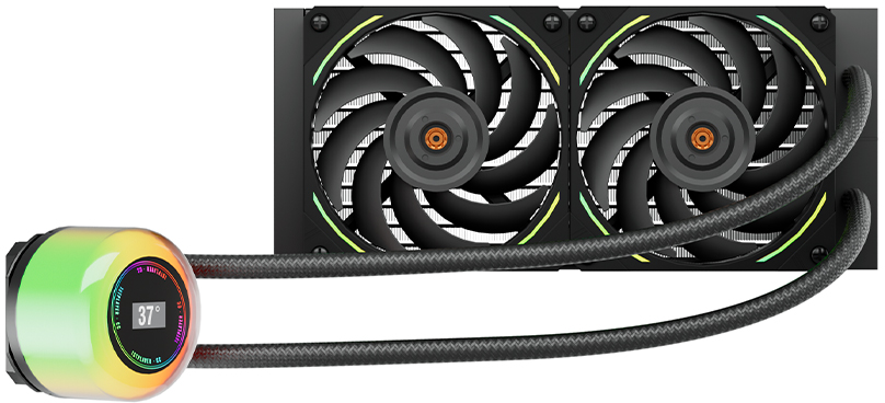 Система жидкостного охлаждения 1stPlayer CC 240 (черный) (CC-240-BK)