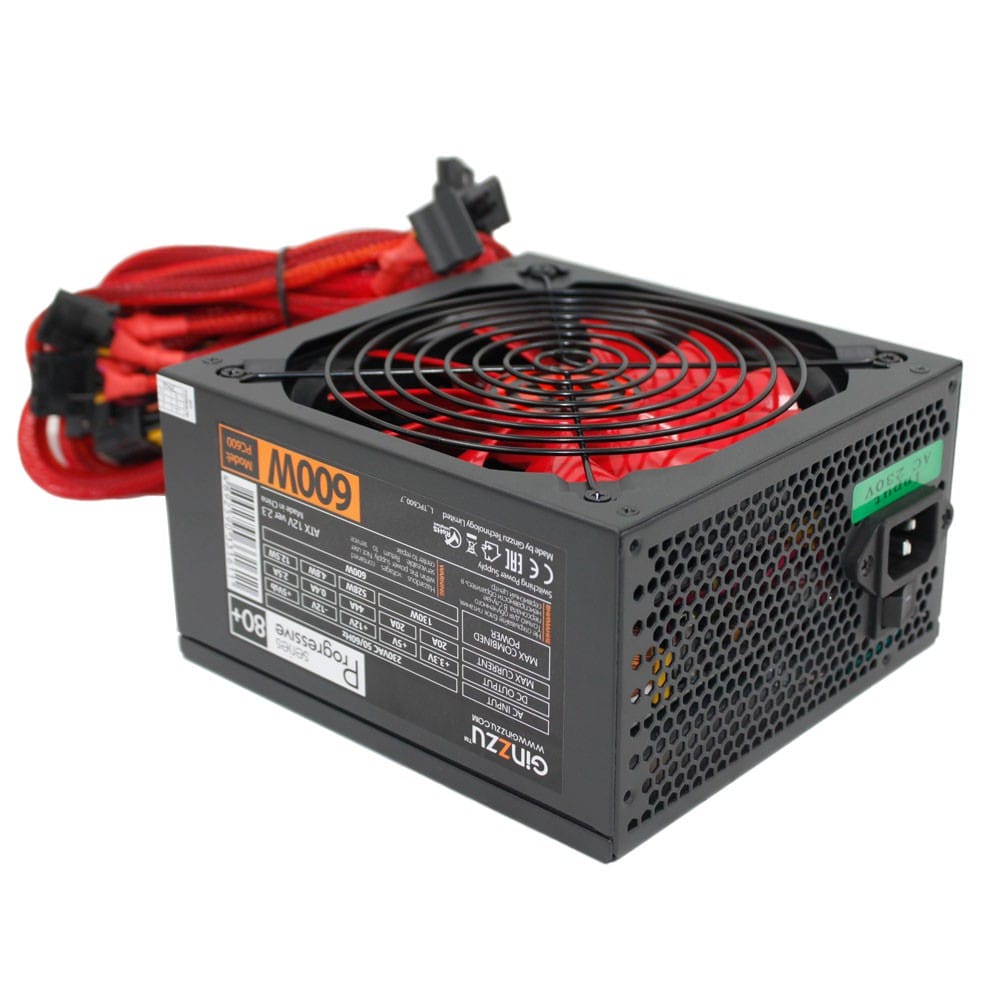 Блок питания 600W GINZZU PC600