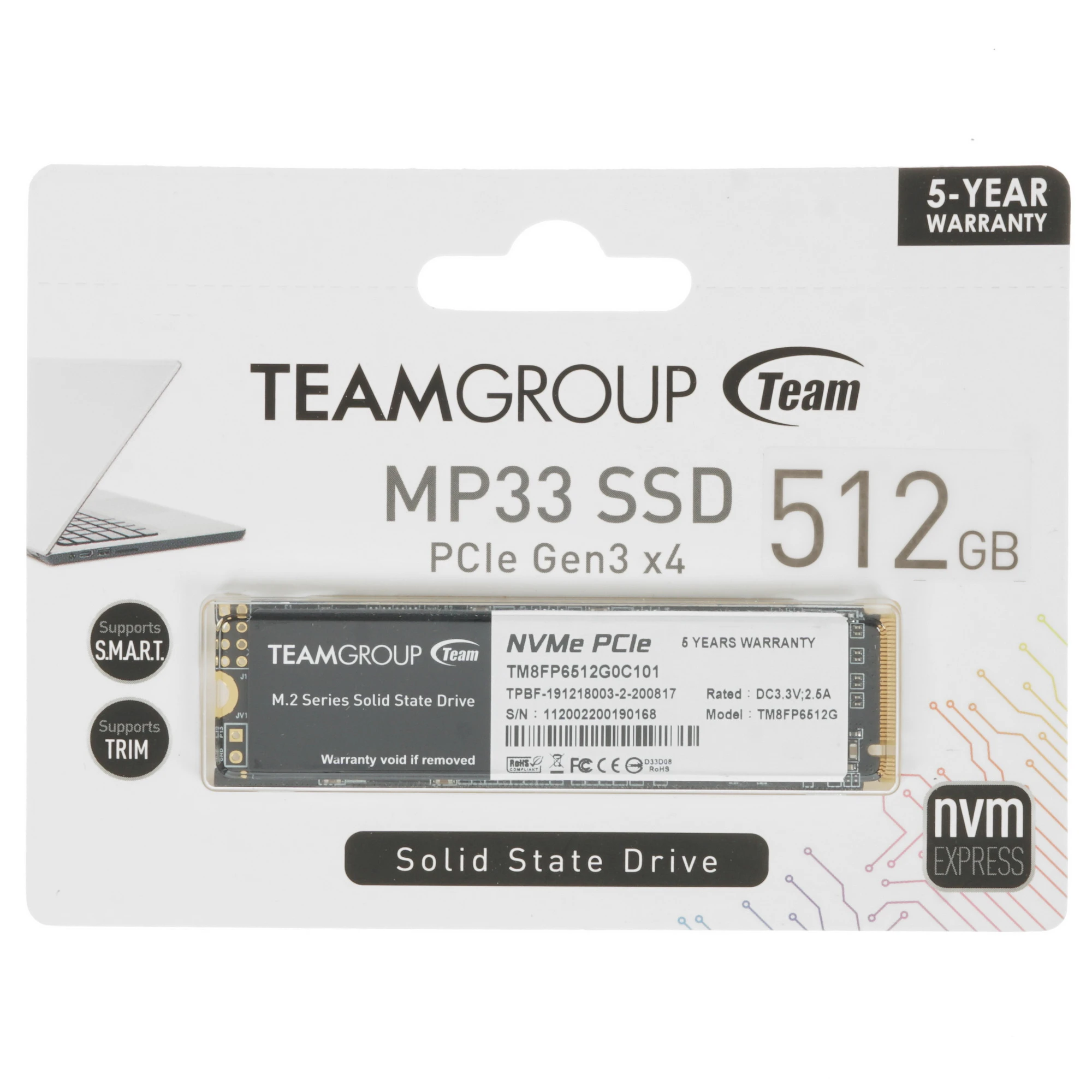 Жесткий диск SSD 512Gb Team MP33 (TM8FP6512G0C101)