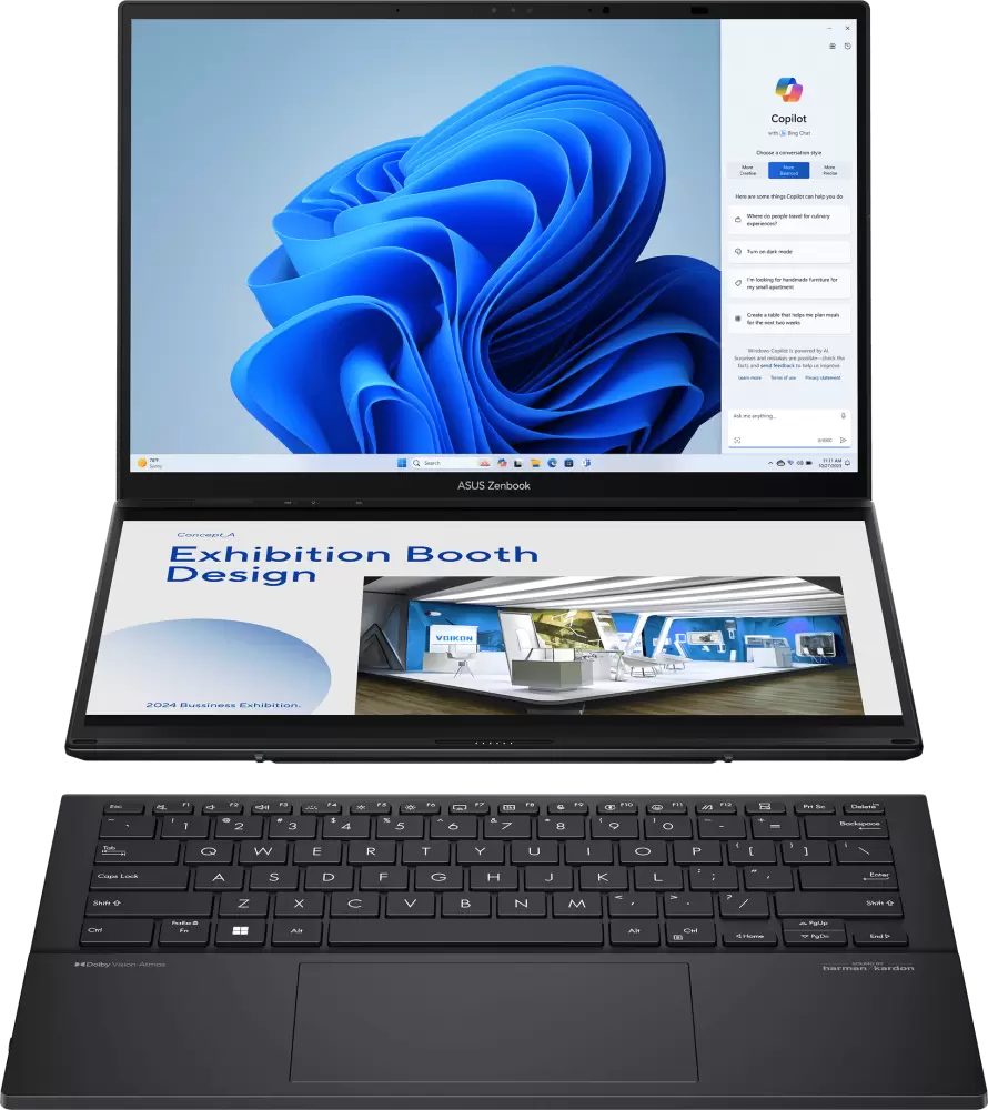 Ноутбук Asus Zenbook 14 Duo OLED (UX8406MA-QL437W)