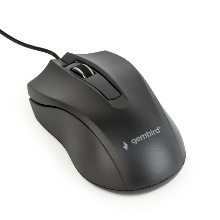 Мышь Gembird MUS-3B-01 Black (USB, 3кн, 1000dpi)