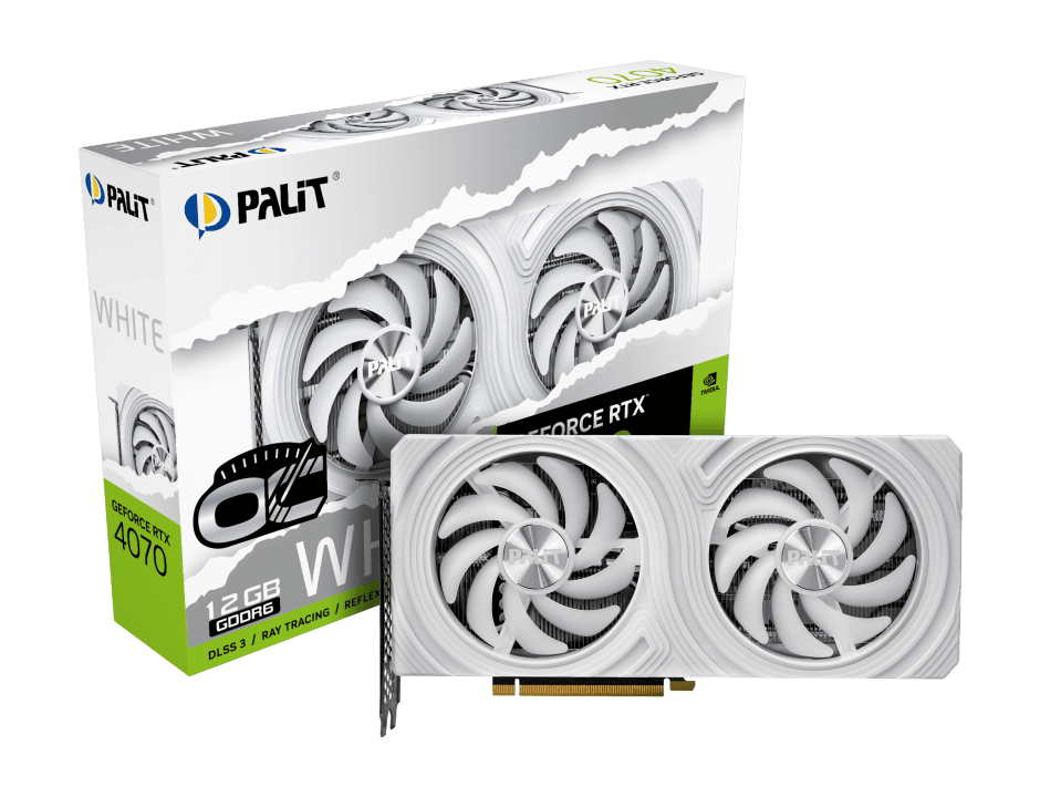 Видеокарта Palit RTX 4070 Dual White OC (NE64070S19K9-1048L)
