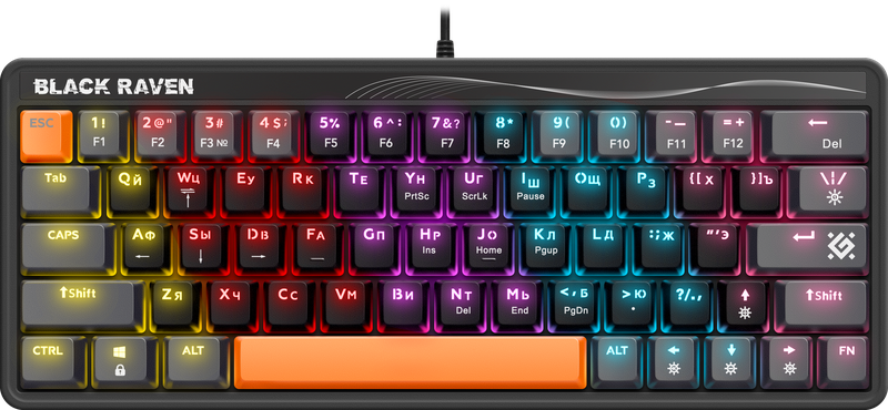 Клавиатура Defender Black Raven GK-417 (45417)
