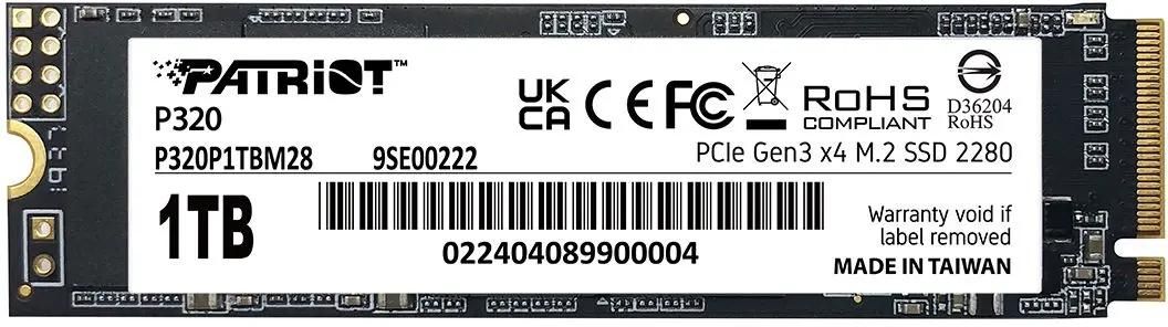 Жесткий диск SSD 1Tb Patriot P320 (P320P1TBM28)