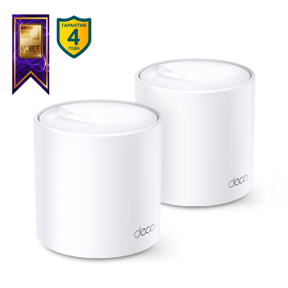 Беспроводной маршрутизатор (Wi-fi роутер) TP-Link Deco X20 (2 шт.)