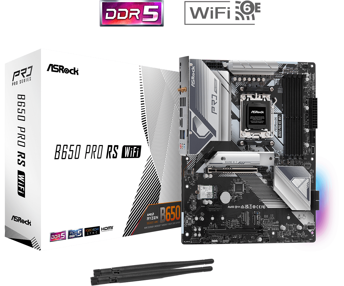 Материнская плата ASRock B650 PRO RS WIFI
