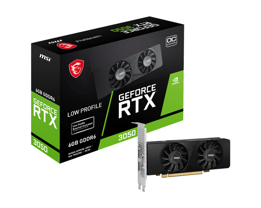 Видеокарта MSI RTX 3050 (RTX 3050 LP 6G OC)