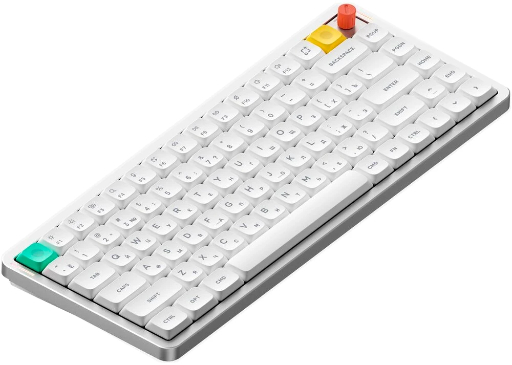 Клавиатура Nuphy AIR75v3 Nova White Red Nano Switch (AIR75v3-NW-RN)