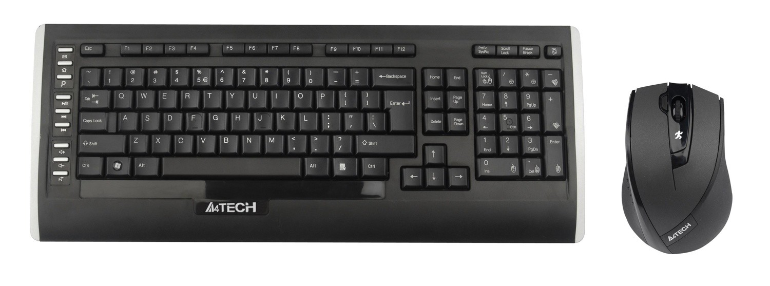 Беспроводной набор клавиатура + мышь A4Tech 9300F Black
