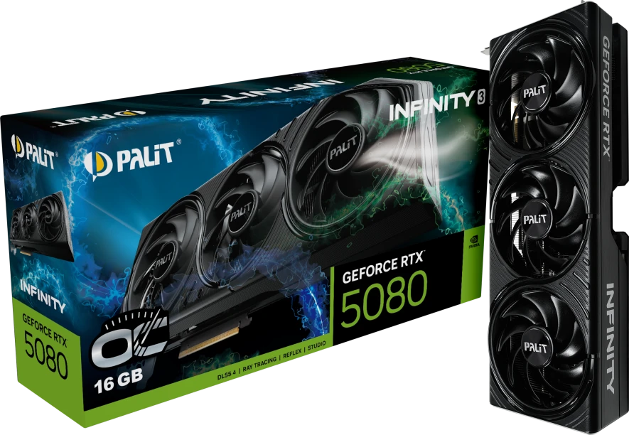 Видеокарта Palit RTX 5080 Infinity 3 OC (NE75080U19T2-GB2035S)