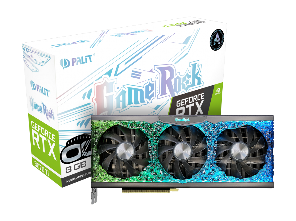Видеокарта Palit RTX 3070Ti GameRock OC (NED307TT19P2-1047G)