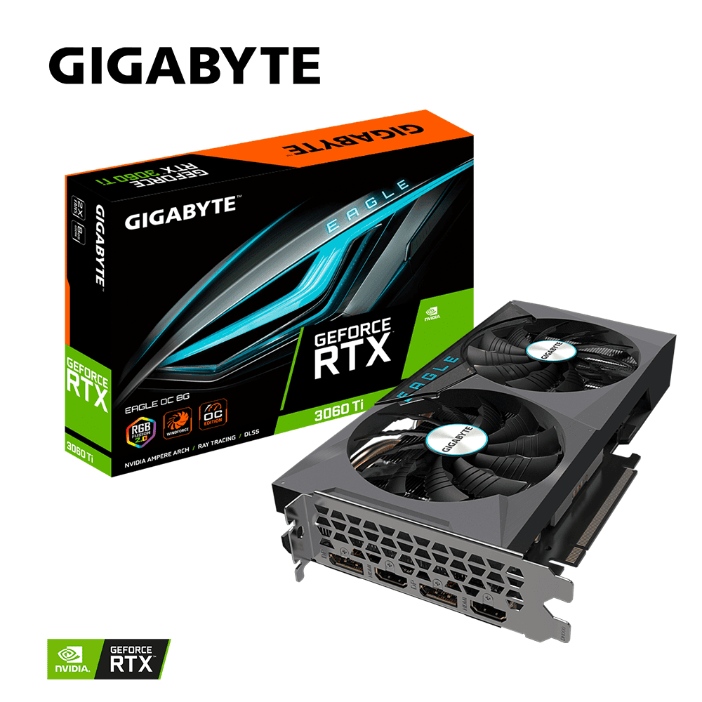 Видеокарта Gigabyte RTX 3060Ti Eagle OC (GV-N306TEAGLE OC-8GD rev 2.0)
