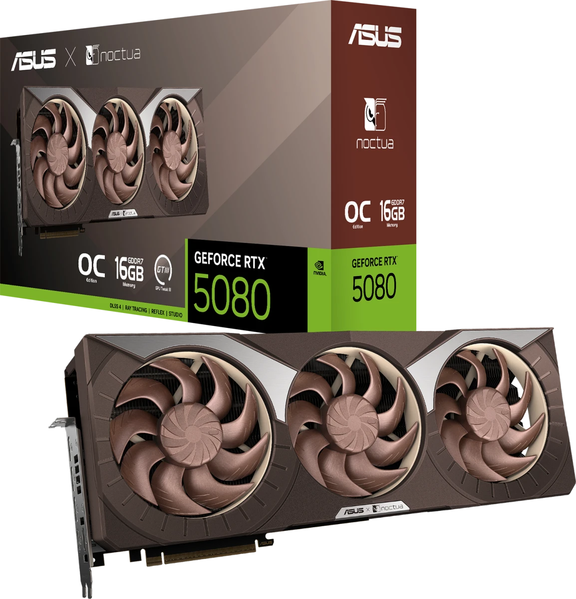Видеокарта Asus RTX 5080 Noctua OC Edition 16GB (RTX5080-O16G-NOCTUA)