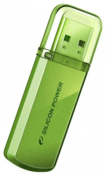 Usb flash disk 64Gb Silicon-Power Helios 101 Green (SP064GBUF2101V1N)