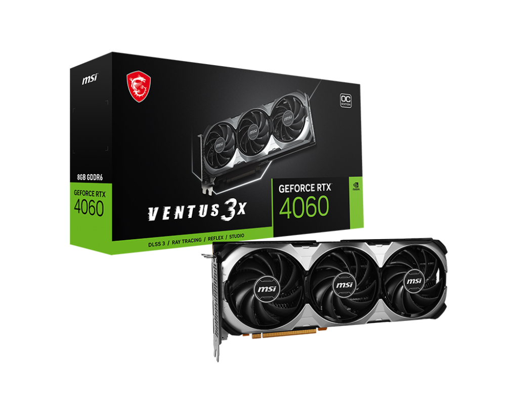 Видеокарта MSI RTX 4060 (RTX 4060 VENTUS 3X 8G OC)