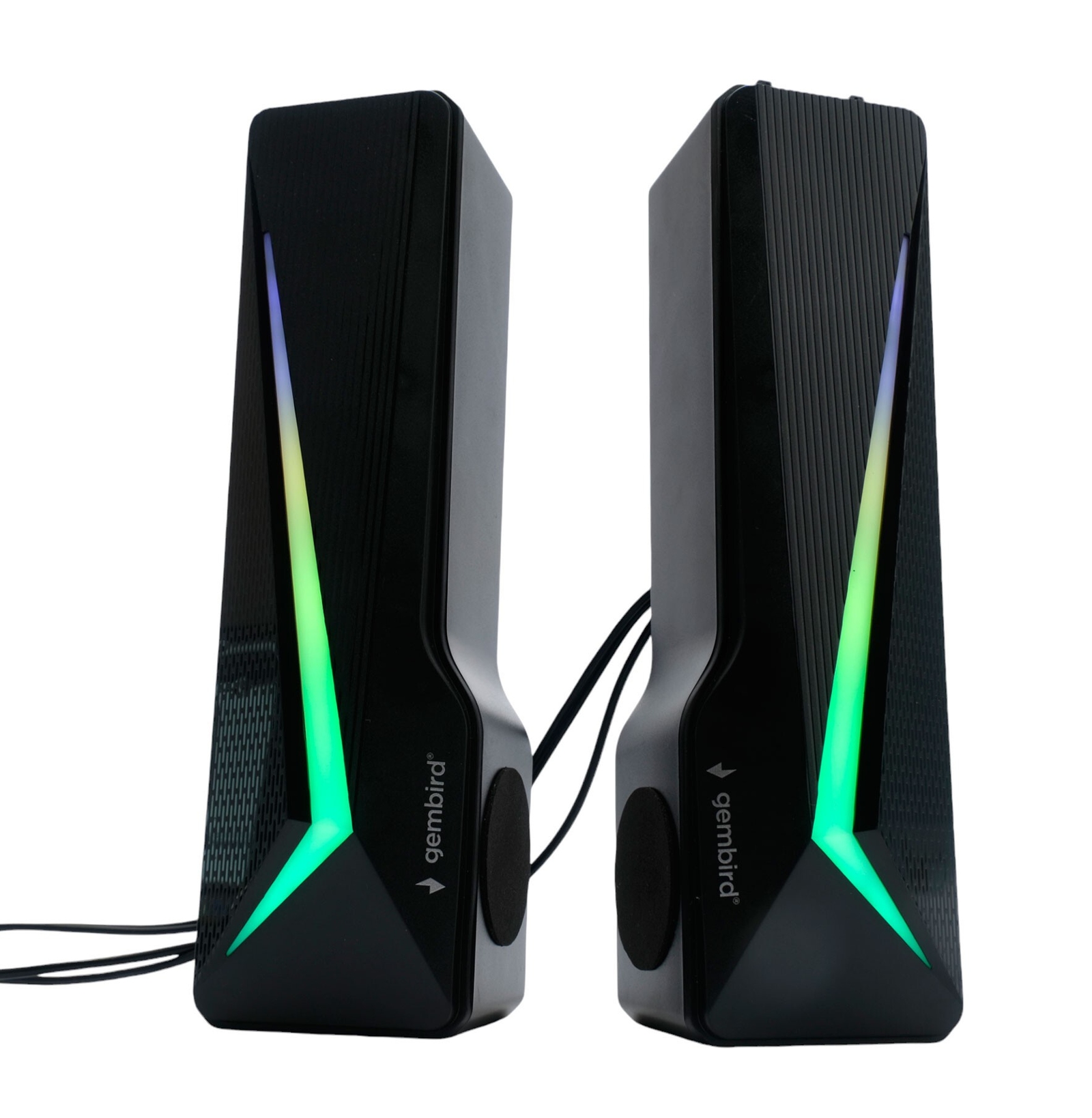 Колонки Gembird SPK-615  2.0 2x5 Вт подсветка, трансформация в саундбар, Bluetooth