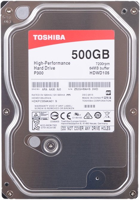 Жесткий диск 500Gb Toshiba P300 (HDWD105UZSVA)