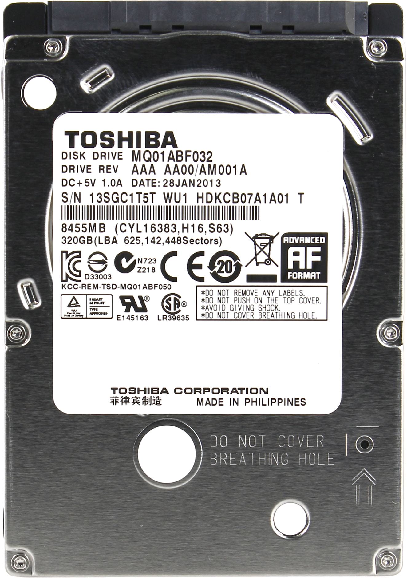 Жесткий диск 320Gb Toshiba MQ01ABF032